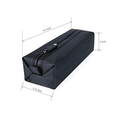 Comfyable Small Toiletry Bag for Men, Slim Mini Toothbrush Bag, Dopp Kit Bag - color: Black, size: Small