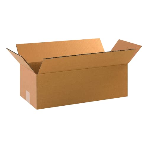 TAPE LOGIC 18 x 8 x 6 Corrugated Cardboard Boxes, Long 18"L x 8"W x 6"H, Pack of 25 | Shipping, Packaging, Moving, Storage Box for Home or Business, Strong Wholesale Bulk Boxes - size: 18" x 8" x 6"