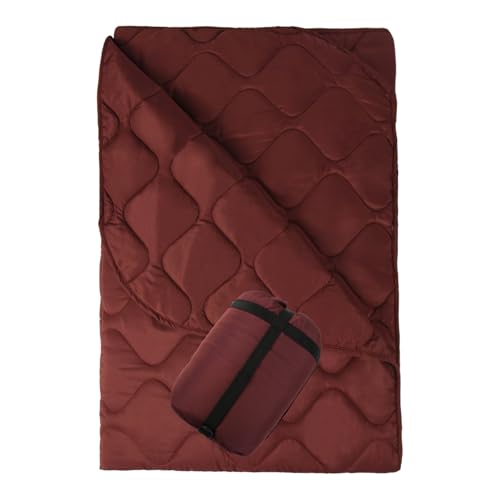 Poncho Liner Military Blanket Outdoor Camping Blankets for Travel, Beach, Grass, Picnic, Car Emergency, Outdoor, Survival - color: Burgundy(upgrade Package), size: 1.4Mx2M(4.6x6.6ft)