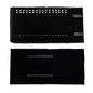 Velet Travel Jewelry Case Roll Bag Organizer for Necklace Bracelet Black Gray Velvet (Black with elastic) - color: Black with elastic