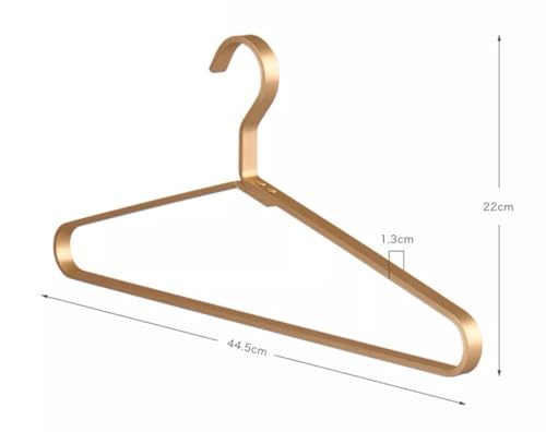 Premium Matte Gold Aluminum Coat Hangers 90 Piece Set, 16.5” Extra Smooth & Durable Metal Shirt Dress Hanger,Aluminum Alloy Hanger,Clothing Support,Clothing Hang - style: Golden Thick Hanger（90）