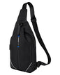 WATERFLY Medium Crossbody Sling Backpack Anti Theft Backpack for Traveling Chest Shoulder Bag - color: Black(medium)