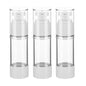 1OZ/30ML Clear Airless Pump Bottles, Lotion Dispenser Travel with Pump, Vacuum Plastic Travel Size Lotion Bottle for Foundation, Creams, Cosmetic(3 Pack) - size: 1 oz / 30 ml (3 pcs)