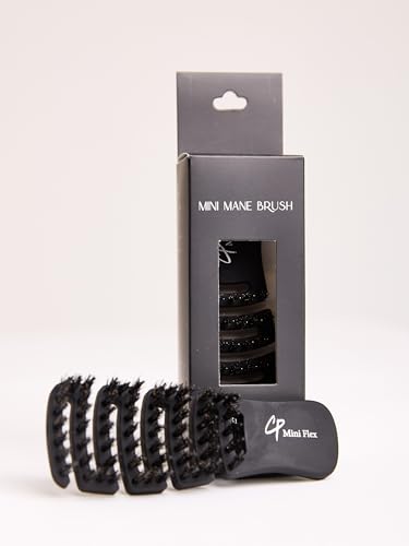 Creative Professional Hair Tools Mini Mane Pocket Hair Brush, Boar Bristle Mix, Travel-Friendly, Compact Size