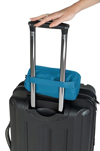 BlueHills Ultra Compact Travel Blankets for Two with Portable Carry Case Case Premium Soft Plush Large Airplane Blankets 2 Pack for Car Plane Train Hotel Layover Peacock -C204-2pk-Teal - color: C-204-2pk-teal