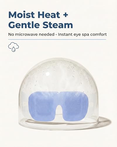 10 Packs Self Heating Steam Eye Mask: Warm Eye Compress for Dry Eyes, Stye Eye Treatment - Disposable Moist Heated Sleep Mask for Tired Eyes & Headache Relief - Ideal for Travel & Spa Gift(Unscented) - color: Blue -10 PCS