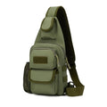 Sling Bag Crossbody Backpack for Men,Handiness Skiing Sling Bag, Lightweight Daypack for Hiking Travel (Green) - color: Green
