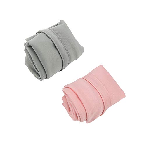 ALVA ALVABABY 2pcs Cloth Diaper Wet Dry Bags Waterproof Reusable with Two Zippered Pockets Travel Beach Pool Daycare Soiled Baby Items Yoga Gym Bag for Swimsuits or Wet Clothes L-B1929 - color: 02grey & pink