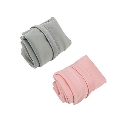 ALVA ALVABABY 2pcs Cloth Diaper Wet Dry Bags Waterproof Reusable with Two Zippered Pockets Travel Beach Pool Daycare Soiled Baby Items Yoga Gym Bag for Swimsuits or Wet Clothes L-B1929 - color: 02grey & pink