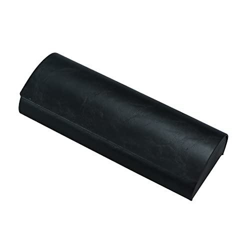 LifeArt Eyeglass Case Hard Shell, Portable Sunglass Case for Women and Men, fashionable PU Leather Eyeglass Case, Lightweight - color: 635_bypg(black)