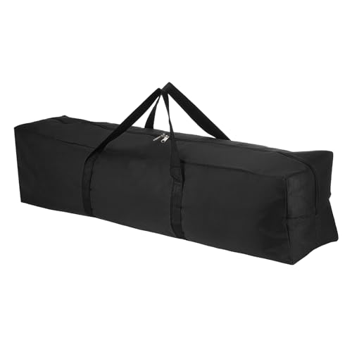 Storage Duffle Bag, Zippered Sport Camping Equipment Storage Waterproof Foldable Luggage Bag Gear with Padded Handles 41 in & Black -Fit for (Outdoor/Travel/Tent/Fishing Tripod) - color: Black, size: 41 Inch