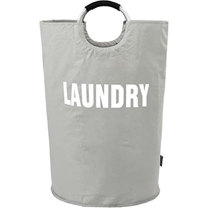 DOKEHOM 160L XX-Large Laundry Basket (7 Colors), Collapsible Laundry Bag, Foldable Laundry Hamper, Folding Washing Bin (Grey, XXL) - color: Light Grey, size: 160L