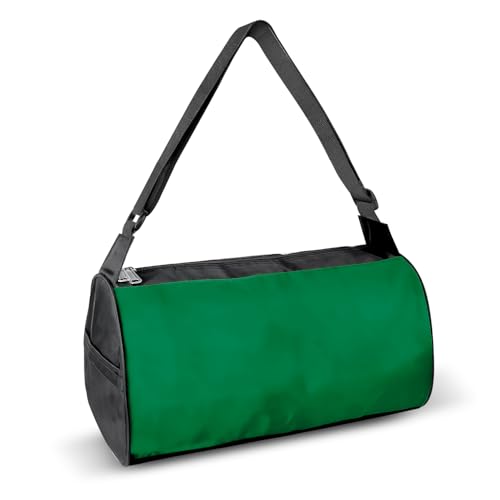 C&F BOGMOST Small Travel Duffel Bag with Shoe Compartment Foldable Waterproof Gym Bags for Gym Beach Swim Men Women Duffle Bags Lightweight Oxford Cloth Sports Bag-Dark green - color: A-Dark green-Small, size: 15 INCHES