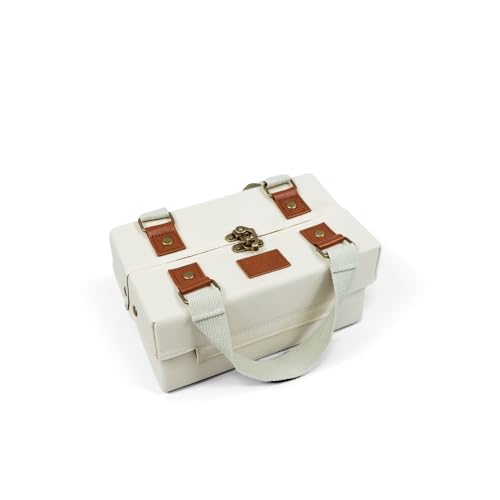 SplayTray: The Bag That Opens Into a Tray (Cream, Small) - color: Cream, size: Small