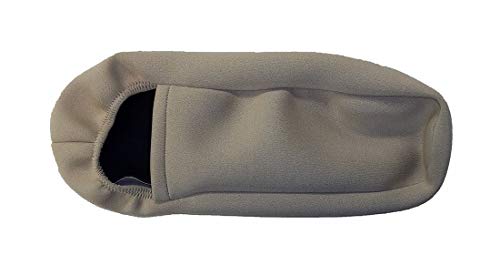 Car Console Covers Plus Pair of Fleece Armrest Covers Designed for Honda Pilot 2016-2022 for Pull Down Armrests Made in USA Light Tan - color: LIGHT TAN
