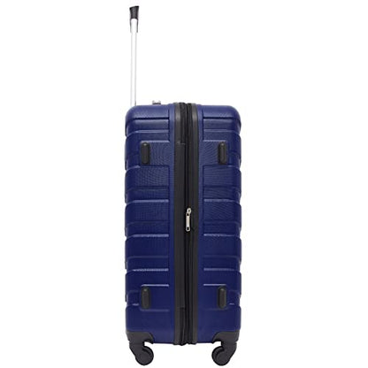 Wrangler 4 Piece Miami Luggage and Packing Cubes Set, Blue - color: Blue, size: 4 Piece Set