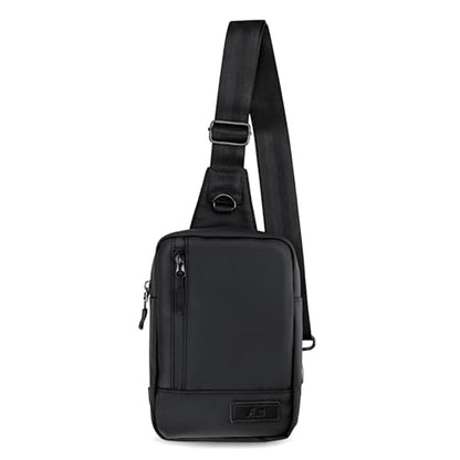 KIWIFOTOS Travel Phone Pouch for Crossbody Sling Bag for iPhone 17 16 15 14 Pro Max iPad mini 6 5 4 Nintendo Switch 2 Water Resistant Smartphone Zipper Chest Bag Adjustable Strap - color: Black Sling Bag