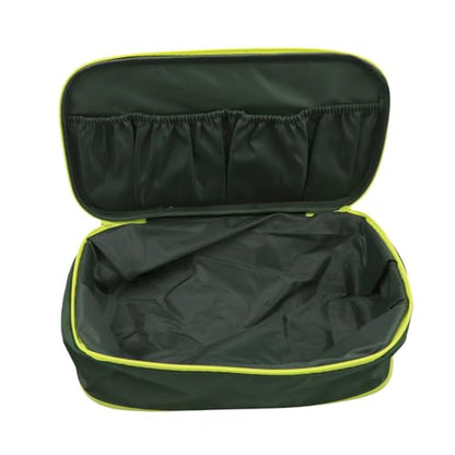 Portable Underwear Bra Storage Bag Waterproof Travel Organizers Multi-Layer Toiletry Packing Cube - color: Green