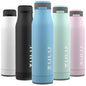 Zulu Ace 24oz Vacuum Insulated Stainless Steel Water Bottle with Chug Spout | Leak-Proof Locking Lid and Removable Base |Reusable Bottle for Cycling Sports Gym Travel Bicycle Bottle Cage | Ice Blue - color: Ice Blue