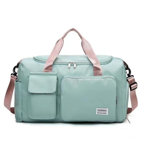 New Sports Tote Gym Travel Luggage Shopping Delivery Weekend Camping Overnight Bag(green) - color: green