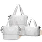 Expandable Travel Duffle Bag for Women Men, Large Gym Bag Travel Tote Bags, Waterproof Carry On Personal Item Bag Airline Approved, Overnight Workout Weekender Bag with Luggage Sleeve, Light Grey - color: C- Light Grey