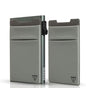 TOYFID Credit Card Holder Wallet for Mens - Metal Slim Minimalist Cards Holder with Stretch Money Pocket - RFID Blocking&Ultralight Small Wallet - color: Grey A
