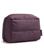 BAGSMART Puffy Makeup Bag, Wide Opening Cosmetic Organizer, Soft Water-Resistant Travel Toiletry Pouch for Women for Purse, Compact & Spacious (Crimson Purple) - color: Crimson Purple