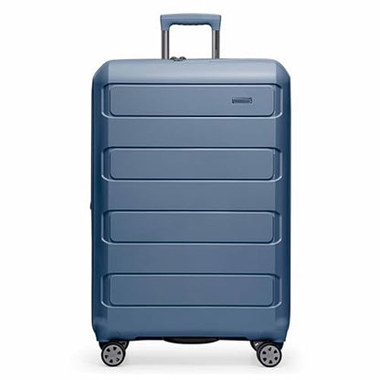 Traveler's Choice Pagosa Hardshell Expandable Luggage with Spinner Wheels, Slate Blue, 2-Piece Set (22/27) - color: Slate Blue, size: 2-Piece Set (22/27)