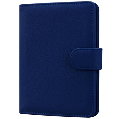 HOTCOOL Passport Holder Travel Essentials Airplane & Cruise Essentials Ship Leather Wallet Cover Case RFID Blocking Women & Men Vacation Travel Accessories Gifts Deals, Litchi - Navy Blue - color: A Litchi Navy