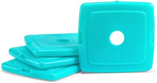 Cool Coolers by Fit + Fresh, Reusable & Long-Lasting Slim Ice Packs, Cold Packs for Lunch Boxes, Ice Packs for Lunch Bags, Green 12 Pack - color: Green (12 Pack)