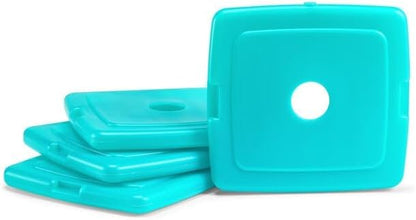 Cool Coolers by Fit + Fresh, Reusable & Long-Lasting Slim Ice Packs, Cold Packs for Lunch Boxes, Ice Packs for Lunch Bags, Green 12 Pack - color: Green (12 Pack)