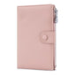 Genuine Leather RFID Blocking Passport Holder Wallet, Multi-Functional Travel Document Organizer with SIM Card Slots (Pink) - color: Pink
