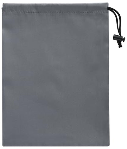 PALTERWEAR Drawstring Bag with Toggle - Nylon Cinch and Ditty Pouch Six-Pack (Gray, 7 x 9 Inch, Set of 6) - color: Gray, size: 7 x 9 Inch