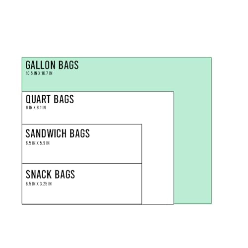 BEIDOU-PAC Gallon Food Storage Freezer Bags, 250 Count | Double Zipper | 10.5" * 10.7", Freshness Easy Open Reclosable Clear Plastic Bags - style: Zip | gal 250 count