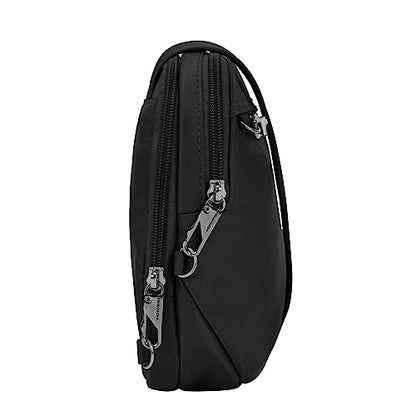 Travelon Women's Anti-theft Tailored East/West Organizer Chrossbody - color: Onyx