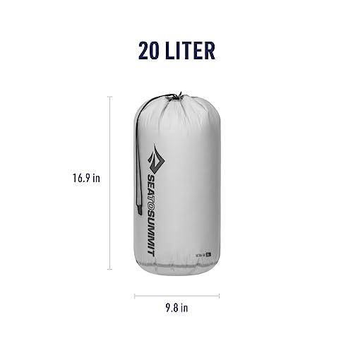 Sea to Summit Ultra-SIL Stuff Sack, Ultralight Outdoor and Travel Storage - color: HighRise Grey, style: 20 Liter