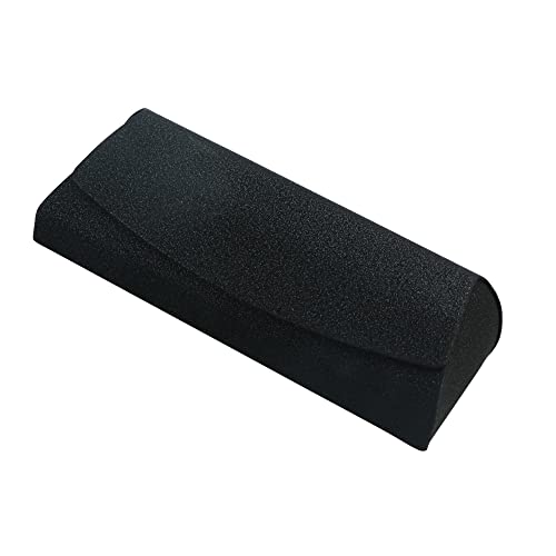 LifeArt Eyeglass Case Hard Shell, Portable Sunglass Case for Women and Men, fashionable PU Leather Eyeglass Case, Lightweight - color: 643_lxy_(black)