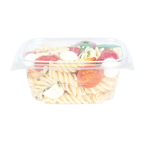 Restaurantware Thermo Tek 16 Ounce Deli Food Containers 100 Anti-Fog Hinged Lid Containers - Freezable Rectangle Clear Plastic To Go Food Containers Disposable - size: 16 oz