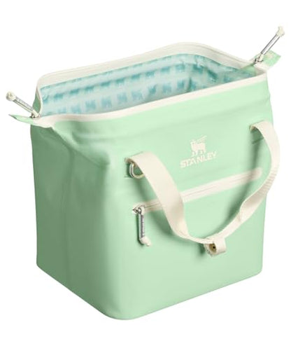 Stanley All Day Julienne Soft Cooler Bag and Lunch Box | Insulated Travel Bag with Zipper | BPA-Free - color: Pistachio, style: Mini