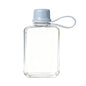 8.2 oz/240 ml Flat Travel Water Bottle, BPA Free Tritan Reusable Plastic Water Bottles Square Plastic Flask Pocket for Camping, Fitness, Outdoor Sports, Fits Purse and Pocket（Blue） - color: Blue