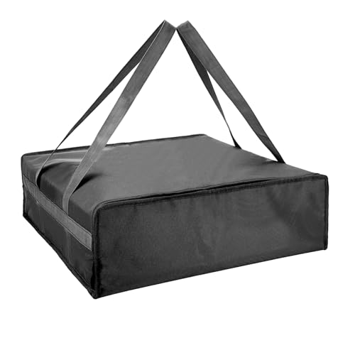 Yalin XXXL Large Insulated Cooler Bag, Styrofoam Cooler of Keep Food Hot or Cold, Reusable Double Zipper Food Delivery Bag for Grocery Shopping, 23" W x 15" H x 14" D - color: Black, size: 20" W x 20" D x 6" H
