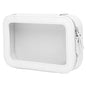 Clear and Waterproof Makeup Bag Portable Travel Cosmetic Case Organizer for Women Toiletry Pouch with Transparent Vinyl Windows & Zippers (White) - color: White