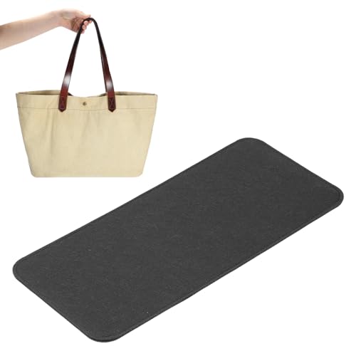 PATIKIL Felt Base Shaper, Bag Bottom Shaper Pad Purse Liner Board Insert Arc Corner - color: Black, size: 14x5 Inch