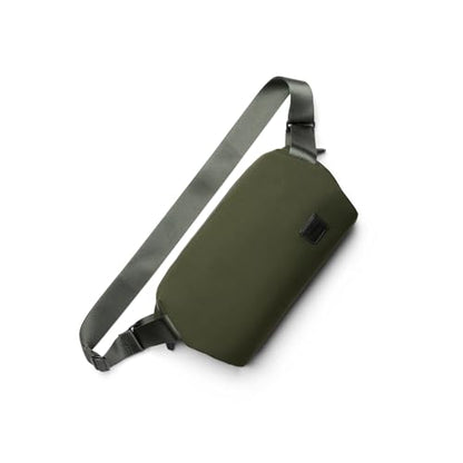 Bellroy Classic Sling (everyday 7 liter minimalist crossbody bag with internal organization, adjustable crossbody strap, and auto-compression system) - Olive - color: Olive