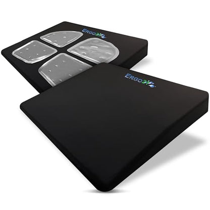 ERGO21 LiquiCell Sports Cushion - 3.5 Inch Thick Seat Pad for Tailbone, Hip & Lower Back Pain Relief - Ergonomic Comfort for Car, Office, Stadium & Wheelchairs- Better Than Gel, Foam or Air - size: XL 3.5" thick - 20W x 18 x 3.5"