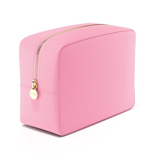 Embla Large Makeup Bag and Waterproof Nylon Travel Toiletry Bag, Large Capacity Cosmetic Zipper Pouch, Light Pink - color: Flamingo, size: Large