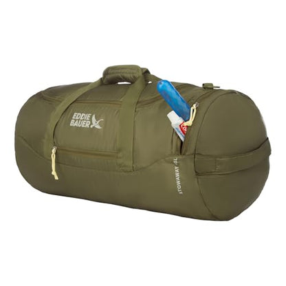 Eddie Bauer Stowaway Packable Duffel Bag | Travel | Foldable | Lightweight | Durable | Ripstop Polyester - color: Irish Green