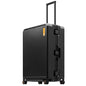 LEVEL8 Zipperless Checked Luggage Large Suitcase with Wheels 28 Inch Aluminum Frame Luggage Hard Shell Suitcases with Tsa Locks, Black - color: Black, size: Checked 28 Inch