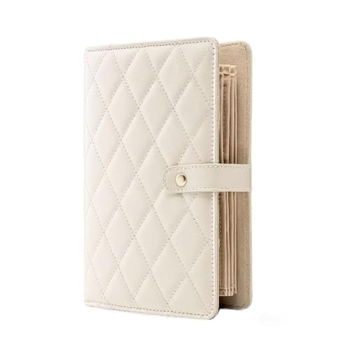 TANG SONG Leather Travel Jewelry Organizer Case – Velvet-Lined Zipper Pouch for Earrings, Necklace & Rings Portable Gift for Women (White)