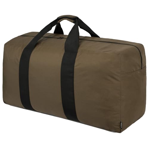 Vorspack Extra Large Duffle Bag for Travel - 100L Duffel Bag for Men Gear Bag for Storage Foldable Weekender Bag for Overnight Camping - Khaki - color: Khaki, size: 100L